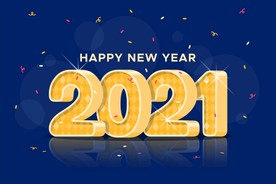 2021 新年展板背景