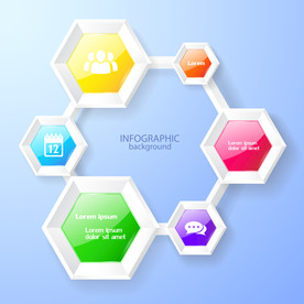 信息图模板 流程