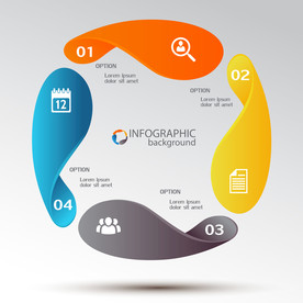 信息图模板 流程