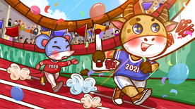 手绘牛年 国潮牛年