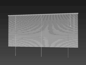 百叶窗帘3d模型