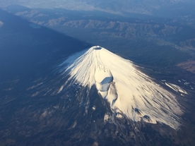 航拍富士山