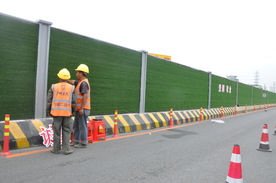 市政道路 地铁施工 围栏 现场