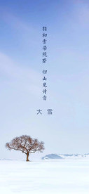 大雪节气海报