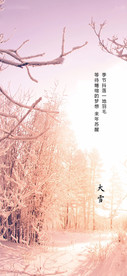 地产大雪节气海报