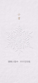 质感大雪节气海报