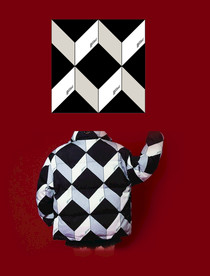 黑白菱形格子 定位 男装 女装