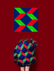 黑白菱形格子 定位 女装 男装