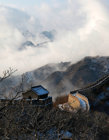 雪中长城