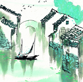 水墨江南