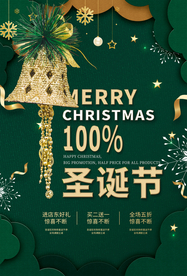 圣诞节节日活动宣传海报素材