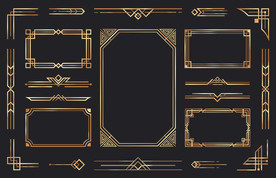 金色复古边框