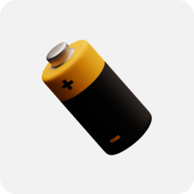 电池c4d 插图 模型 扁平化