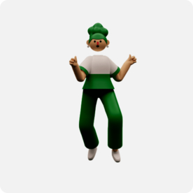 男孩c4d 插图 模型 扁平化