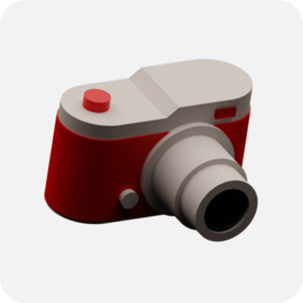 相机c4d 插图 模型 扁平化