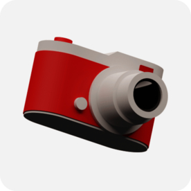 相机c4d 插图 模型 扁平化