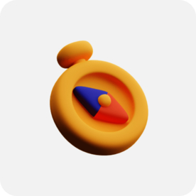 指南针c4d 插图 模型 扁平