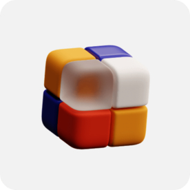 魔方c4d 插图 模型 扁平化