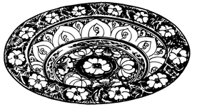 盘子花纹