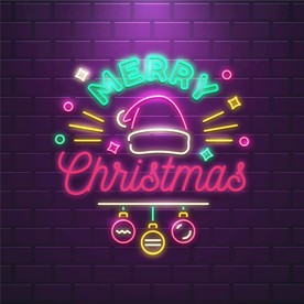 圣诞元素插画图片