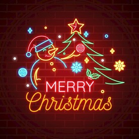 圣诞元素插画图片