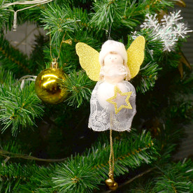圣诞树挂饰 白色天使