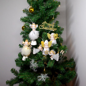 圣诞树挂饰 白色天使