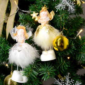 圣诞树挂饰 白色天使