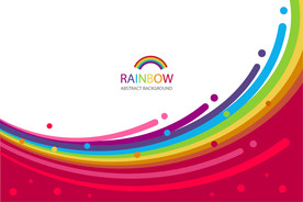 彩虹 彩色背景
