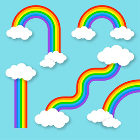 彩虹 彩色背景