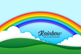 彩虹 彩色背景
