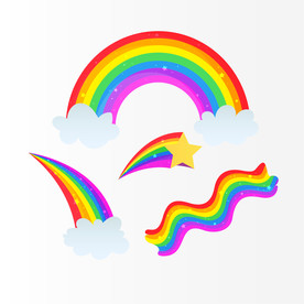 彩虹 彩色背景