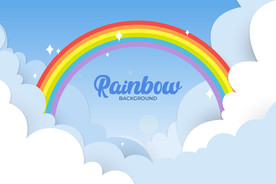 彩虹 彩色背景