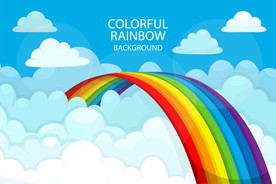 彩虹 彩色背景