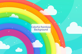 彩虹 彩色背景