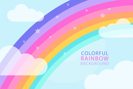 彩虹 彩色背景