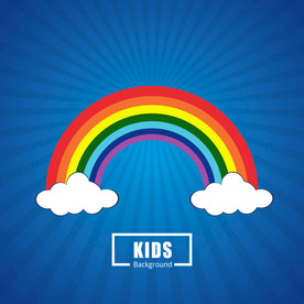 彩虹 彩色背景