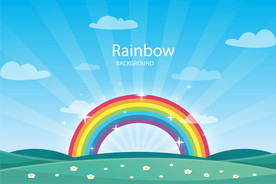 彩虹 彩色背景