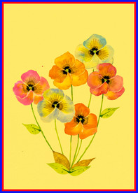 手绘 水彩 花朵