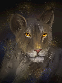 水墨动物印花图片