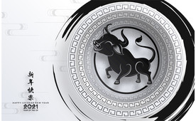 牛 新年展板背景