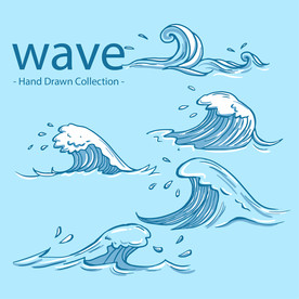 海浪 波浪 波纹