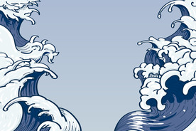 海浪 波浪 波纹