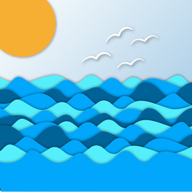 海浪 波浪 波纹