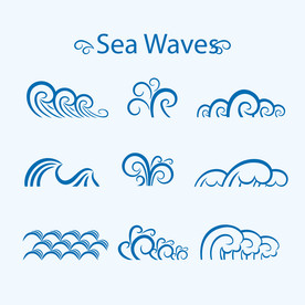 海浪 波浪 波纹