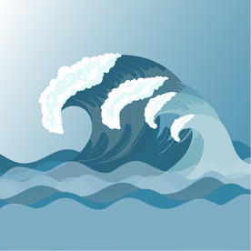 海浪 波浪 波纹