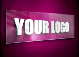 玻璃LOGO样机