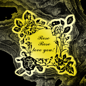 玫瑰浮雕烫金背景纹路图