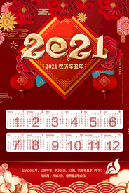 2021牛年挂历