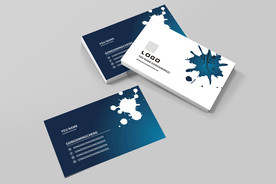 蓝色名片